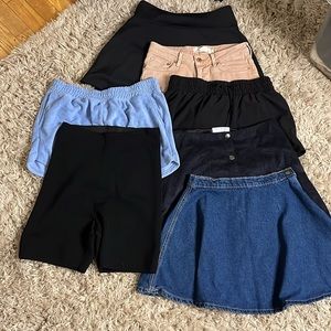 Bundle of 7 Shorts/Skirts Small